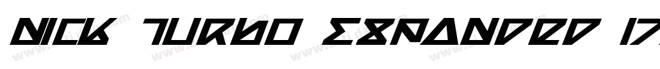 Nick Turbo Expanded Italic字体转换